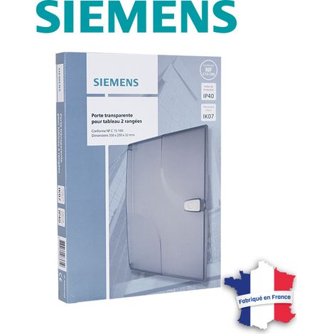 PORTE TRANSPARENTE POUR TABLEAU ÉLECTRIQUE SIEMENS 13 MODULES 2 RANGÉES SIE263619 (1/3)