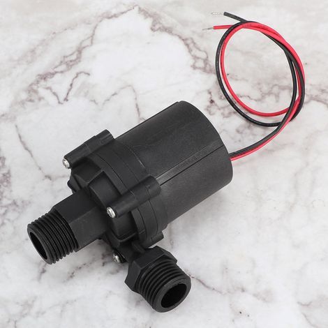 Ortviai Pompe à eau CC 24 V sans balais TS45-04 pour distributeur automatique, raccord fileté à 90°, hauteur de refoulement 8 m (1/3)