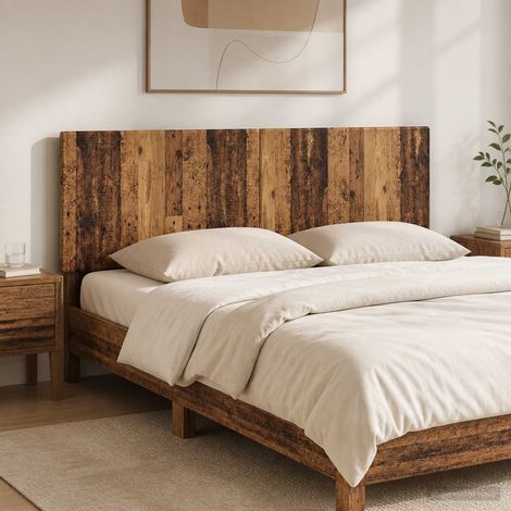 vidaXL Cabecero montada en la pared BREDA Madera envejecida (1/5)