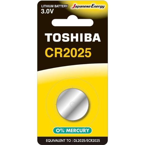 Pile bouton toshiba cr2025/ 3v