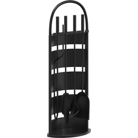 Set di attrezzi per camino 5 pezzi 23x15x66 cm in acciaio vidaXL (1/5)