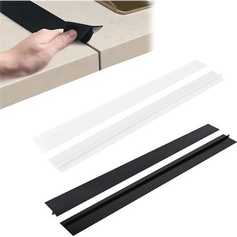 Kitchen Silicone Seal Protector for Worktops Oven, Washing Machine, Waterproof, Dustproof, Easy to Clean, 53cm Long, Pack of 4 (1/5)