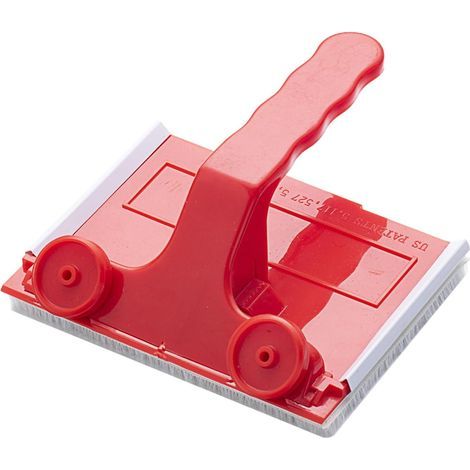 Trimmer de mur de bord pour peinture avec tampon de fibre de polyamide remplaçable, applicateur de rouleau 120mm x 90mm (1/5)