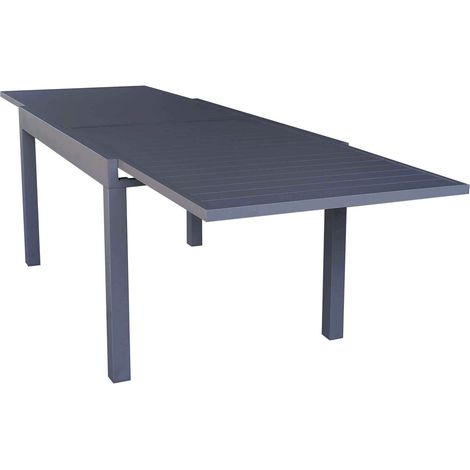 JERRI - set tavolo in alluminio cm 135/270 x 90 x 75 h con 8 poltrone Jessie (1/4)