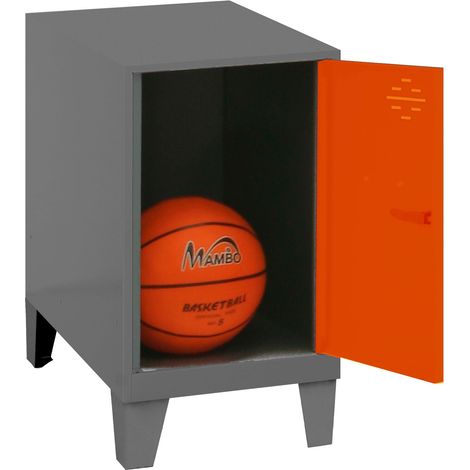 Simonrack Mini Schrank orange Metall Aufbewahrung außen (1/2)