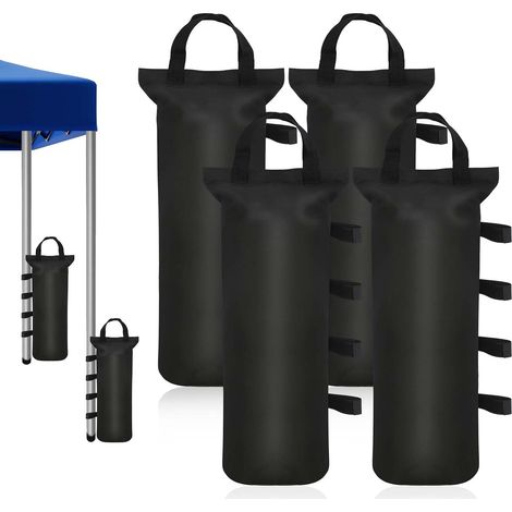 Lot de 4 Sacs de Sable pour tonnelle, Sable Haute Performance 600D, Poids pour Pieds de tonnelle, Sacs de lestage pour auvent Pop up (1/5)