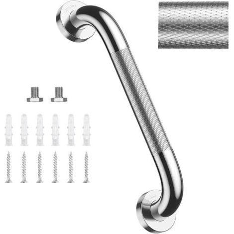 Bathroom Grab Bar 40cm Non-Slip Handle, 304 Stainless Steel, Perfect for Elderly Safety (1/5)