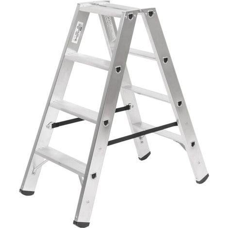 STIER Escabeau Premium 2x4 marches accès double face (1/5)