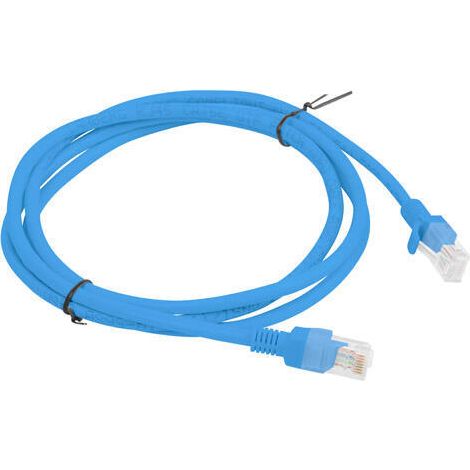 Cable de conexión Lanberg UTP cat.5e de 1,5 m, color azul (1/2)