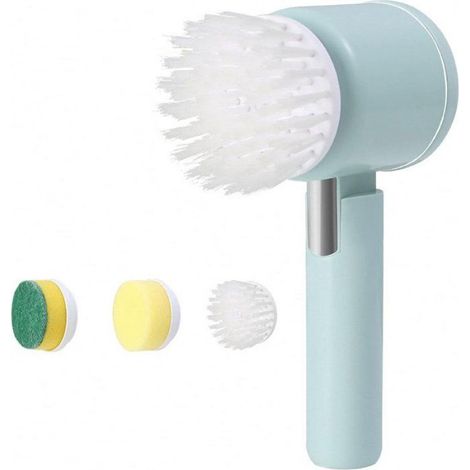 1 Brosse de nettoyage électrique, Pliable, Rechargeable USB, Pour cuisine et salle de bain