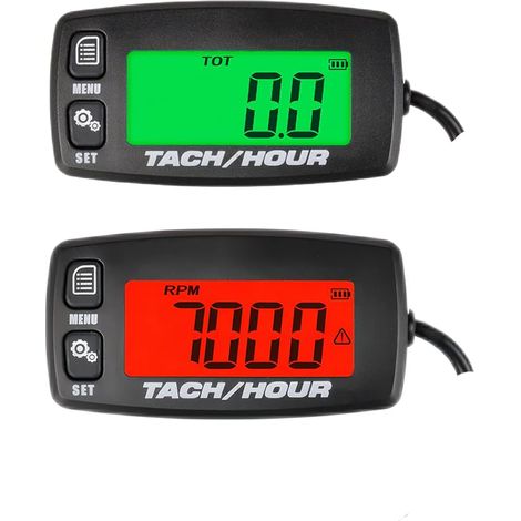2 articles Digital LCD Hour Meter Tachometer, RPM Record (1/5)