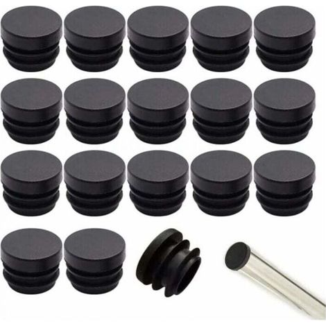 Bouchons de chaise en plastique PE 16mm – Lot de 32 pièces – Protection des sols – Réduction du bruit – Pour tubes de 16mm (1/5)