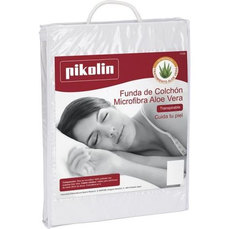 Housse De Matelas - Tissu Éponge 100% Polyester - Traitement Aloe Vera - Respirant - 90x190/200 Cm (1/3)