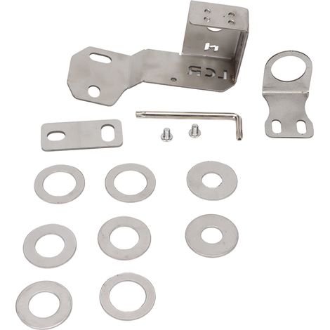Support Universel Antenne en Acier Inoxydable pour Toyota Land Cruiser LC200 - Montage Conduite Principale et Secondaire, Argenté (1/5)
