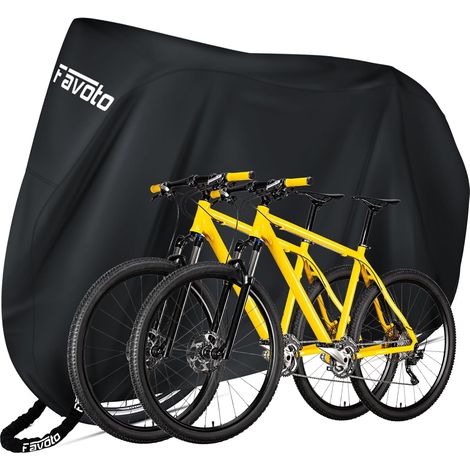 Funda para bicicleta de montaña o carretera, impermeable, para exteriores, 29 pulgadas, resistente al viento, a los rayos UV, al sol, a la nieve y al polvo, con orificio para candado. (1/5)