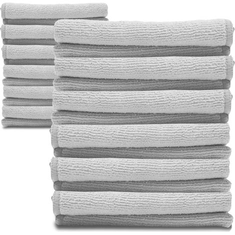 Paños de microfibra IH Rakun 30x30cm 24 unidades Caja de pizza gris (1/5)