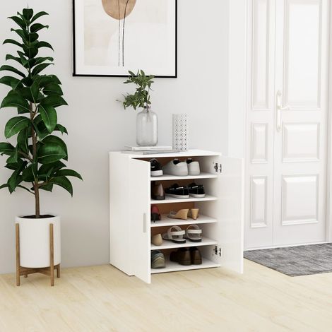 Mueble zapatero de madera de ingeniería blanco 60x35x70 cm vidaXL (1/5)