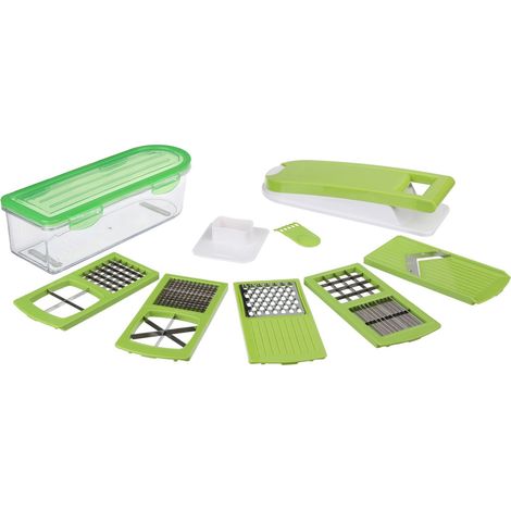 Mandoline multi découpe 10 pièces avec lames inox (1/5)