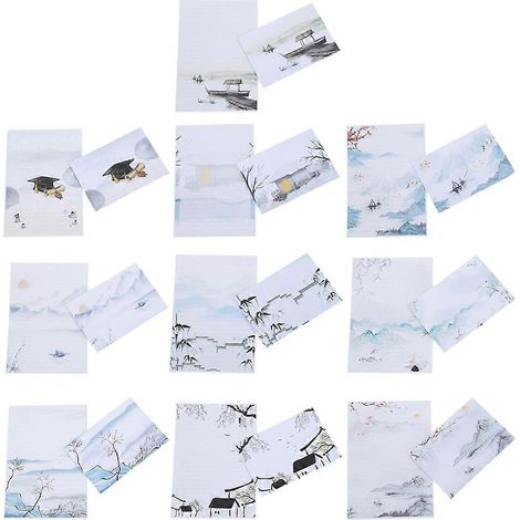Kit de 10 enveloppes et papiers à lettres-24.5X17.5CM