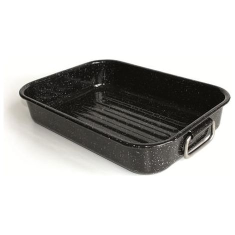 Plat Four Rectangulaire émail Noir 36cm - Kitchen Roc - Beka (1/4)