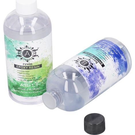 Colle époxy AB haute transparence, résistante au jaunissement, pour le soudage et le revêtement DIY (1/5)