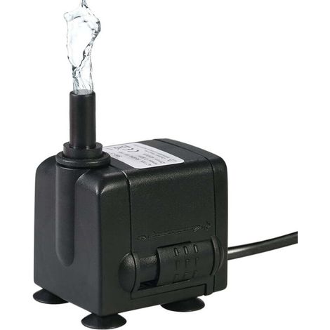 Pompe à eau submersible 450 L/h 6 W pour aquariums et fontaines de table (1/5)