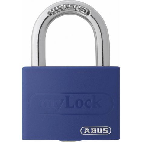 Cadenas ABUS ABVS50005 bleu avec serrure à clé D35700 (1/2)