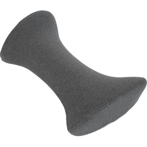 Coussin de grossesse en mousse à mémoire de forme, gris, soutien lombaire et dorsal pour femme enceinte, oreiller de repos confortable, taille unique. (1/5)