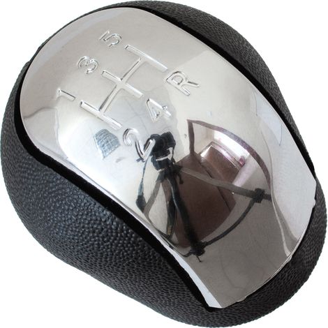 Pomo de palanca de cambios Opel Vectra C 02-08 5 velocidades, cromado, marcha atrás, parte inferior (1/5)