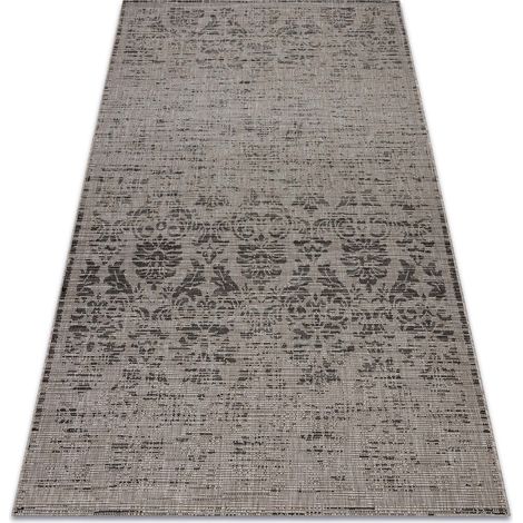 CARPET SIZAL FLOORLUX 20211 silver / black grey 60x110 cm