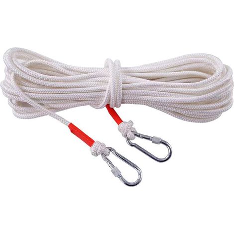 2 pièces kit de fixation pour hamacs et balançoires, cordes et mousquetons inclus, charge maximale 160 kg, usage intérieur et extérieur (1/4)