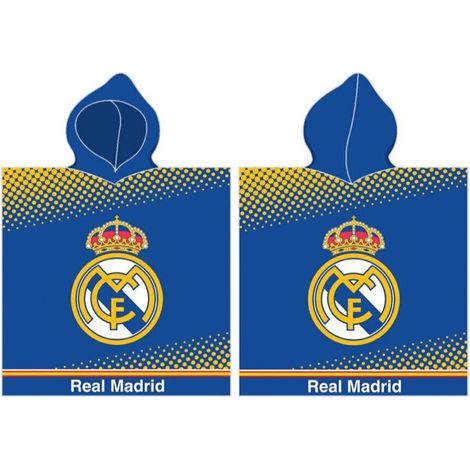 Poncho Real Madrid Algodon 55x110cm.