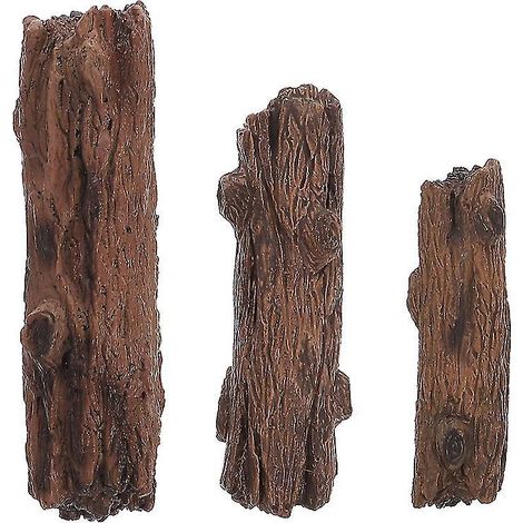 Lot de 3 ornements de souches factices (1/3)
