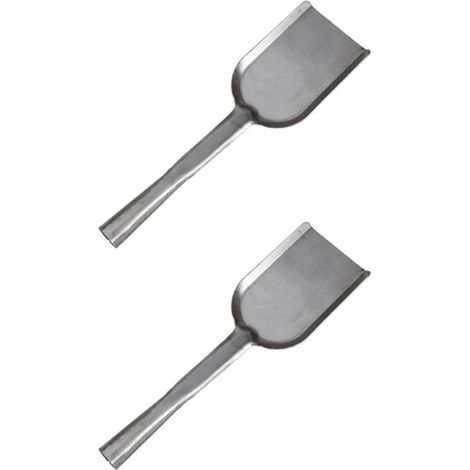 Stück Küchen und Kaminreinigungsschaufel aus Eisen in Silber