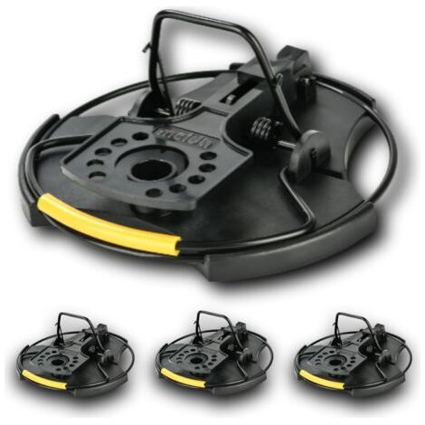 4-pack of XXL rat and mouse traps for fast catching, powerful pest control in large sizes, simple and effective, poison and chemical free, reusable and durable--DTEKGAZ