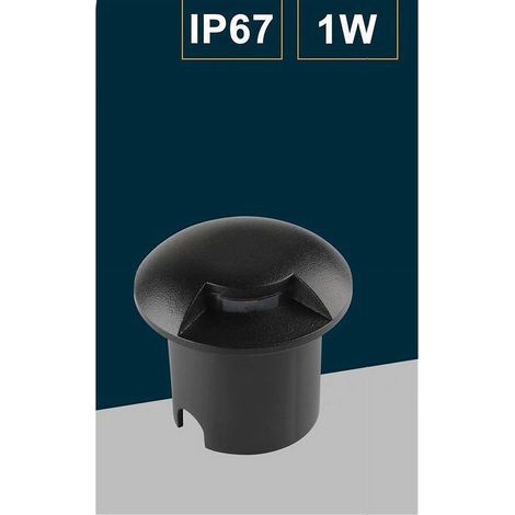 TrAdE Shop Traesio - Faretto Calpestabile Led 1w 1 Fascio Luce Lampada Segnapassi Per Esterno Ip67 321 - -Bianco Naturale      - (1/5)