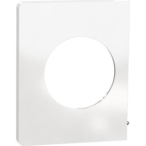 Plaque de finition 1 poste - Odace Architecte 2025 - S934800 - Schneider - Effet blanc émaillé