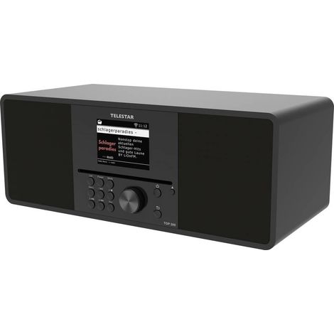 Telestar TOP 300 Schwarz CD-Radio Internet Internet, DAB+, FM USB, WLAN, Internetradio, DAB+, CD, Bluetooth, AUX incl. (1/5)