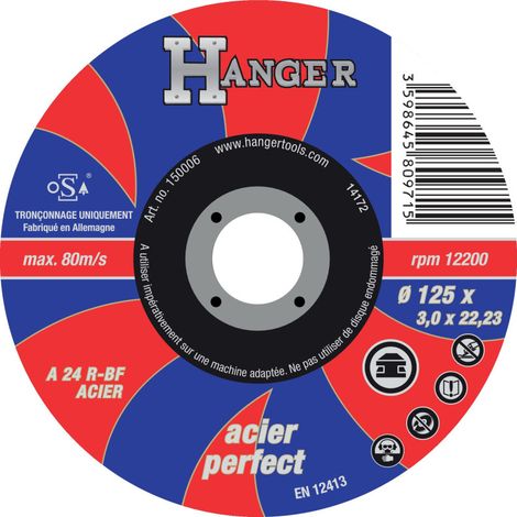 TRON ONNER DISCO RECTO PARA M RATE 125 X 3 MM AS 24 R - COLGADOR - 150006 (1/2)