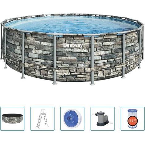 Piscine Bestway Power Steel 549 x 132 cm (1/5)