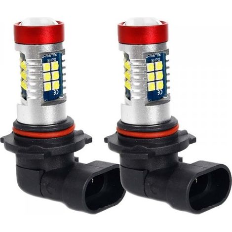 2 PZ Lampada LED HB4 9006 12-24V 400lm 8W Bianco Freddo Per Fendinebbia Auto