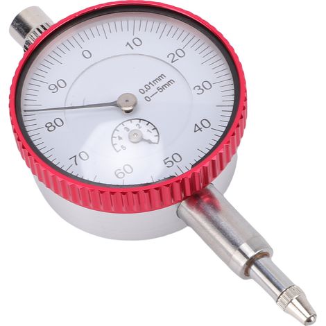 Comparateur mécanique industriel précis 0-5mm plage de mesure 0.01mm résolution acier inoxydable (1/5)
