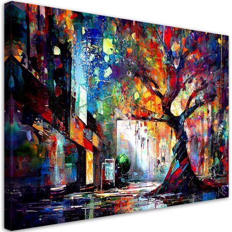 Tableau sur toile Tableau sur toile Arbre abstrait 60x40 (1/5)