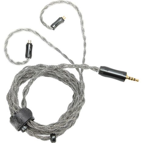 Ersatz-Kopfhörerkabel mit 2-poligem Stecker, versilbertes Kupfer, 4-adrig, 2,5-mm-Stecker, 1,2 m, flexibles, versilbertes Kabel für Kopfhörer (1/5)