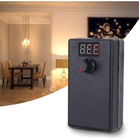 Alimentation réglable 3-12 V 2 A avec écran d'affichage pour pompe à eau, moteur de broyeur, bande lumineuse LED, adaptateur régulateur de vitesse 24 W (norme européenne) (1/5)
