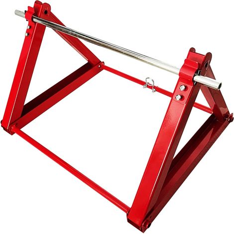 Dérouleur Câble pour Bobines Rouleau de Câble pour Enroulement Acier Dérouleur pour Tambours de Câbles Enrouleur Distributeur Cable Drum Roller (Plié 59 45 7CM) (1/5)
