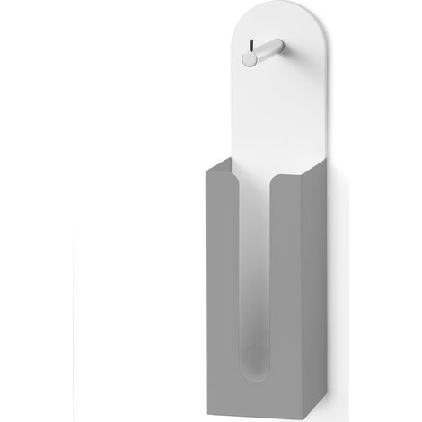 Lineabeta - Portarotolo con riserva in mattstone grigio opaco