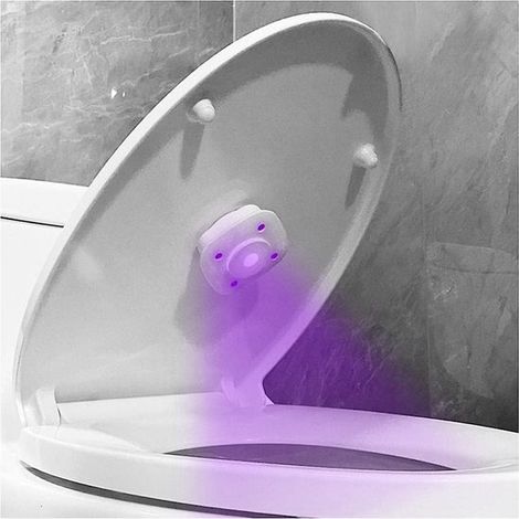Stérilisateur de toilettes UV rechargeable (1 pièce), pour une hygiène optimale. (1/5)