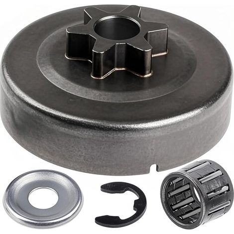 6 Dents 3/8" (0,375") Kit de pignon de Tambour d'embrayage pour Stihl MS170 MS180 MS210 MS230 MS250 017 018 021 023 tronçonneuse Remplacement pour tronçonneuses 1123 640 2003 et 1123 640 2073 (1/5)
