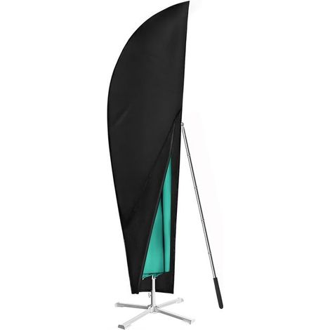 (265 x 40/70/50 cm) Housse de Protection pour Parasol, Housse Parasol Déporté en Tissu Oxford 210D imperméable, Perche Télescopique et Boutons d'alpin (1/5)